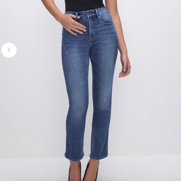 Good American Good Straight Compression Jeans - Picture 1 of 4